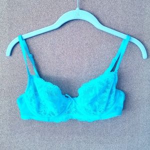 Felina Turquoise Lace Bra